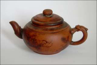 19th century Ottoman / Turkish Tophane clay tea pot. 19 cm. in width 