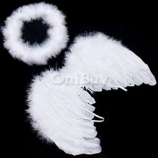 Fairy Angel Feather Wings Halo Baby Photo Props 6 18mo [SKU 12 