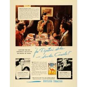 1936 Ad Camel Cigarettes Tony Manero Johnny Murphy   Original Print Ad