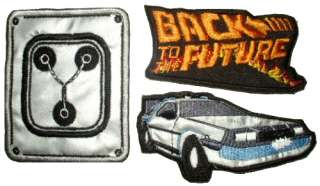 Back to the Future Delorean Plate Embroider Patch McFly  