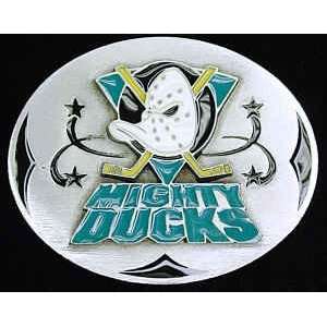  Anaheim Mighty Ducks Pewter Belt Buckle: Sports & Outdoors