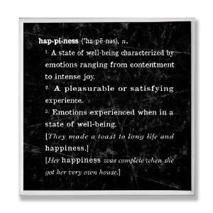   Home Decor Collection Happiness Definition Inspiration Wall Plaque