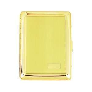  Gold Tone with Engraving Plate Cigarette Case for Kings 
