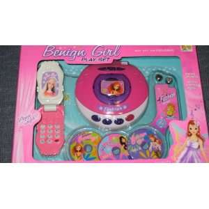  Benign Girl Play Set with Cell Phone, Music Player and 4 
