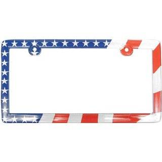 Custom Accessories 92720 Clear American Flag License Plate Frame by 