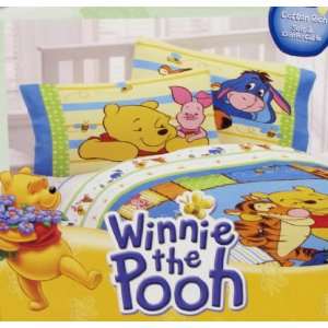  Winnie the Pooh Piglet Eeyore Reversible Pillowcase   30 X 