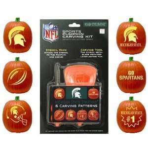 Michigan State Spartans Pumpkin Carving Kit  Sports 