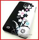 SAMSUNG INFUSE 4G WHITE BLACK PINK FLOWERS COVER CASE  