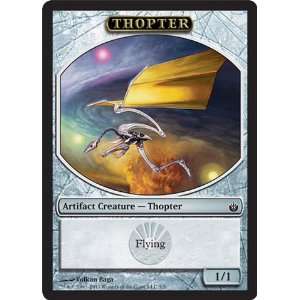   Magic the Gathering   Thopter Token   Mirrodin Besieged Toys & Games