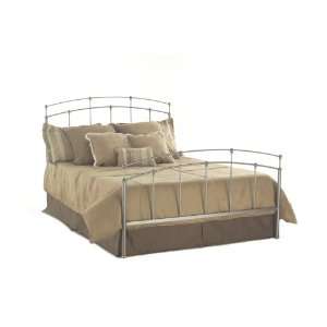  Fashion Bed Group Fenton Queen Bed with Frame, Pumice/Gold 