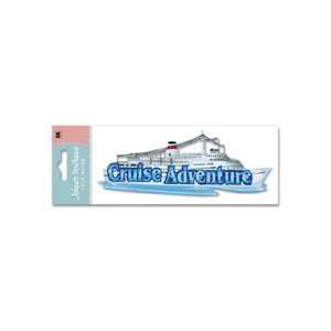  Cruise Adventure Dimensional Title Stickers Office 