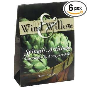 Wind & Willow Spinach Artichoke Cheeseball, .50 Ounce Boxes (Pack of 6 