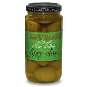 Vermouth Tipsy Olives Stuffed with Pimento Paste:  Grocery 