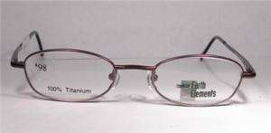 EARTH ELEMENTS WOMEN Eyeglasses FramesTITANIUM 31 BLACK  