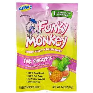 Funky Monkey Snacks   Freeze Dried Fruit, Pink Pineapple   0.42 oz 