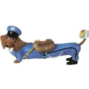  Hot Diggity Dog Mailman Wiener Figurine