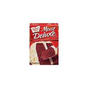 Duncan Hines Moist Deluxe Red Velvet Cake, 18.25 oz, 3 Pack:  
