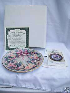 Bradford Exchange Collectors Plate Floral Design 1989  