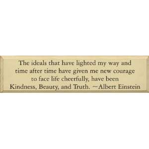   And Time After Time   Einstein Quote Wooden Sign