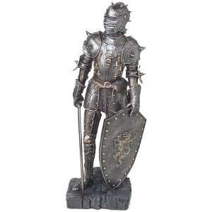  Very Large Medieval Knight in Suit of Plate Mail Armor 