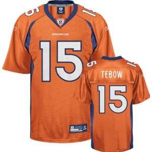  Tim Tebow Youth Jersey Reebok Orange #15 Denver Broncos 
