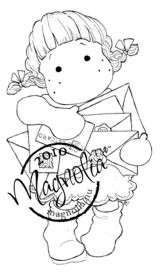 MAGNOLIA TILDA WITH CHRISTMAS LETTERS RUBBERSTAMP 2010  