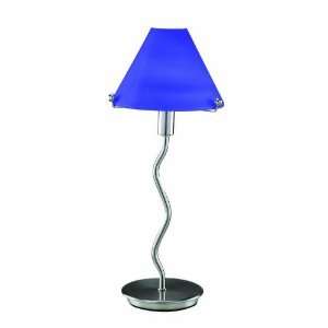   BLU Class Glass Contemporary / Modern Chrome 1 Light Accent Table Lamp