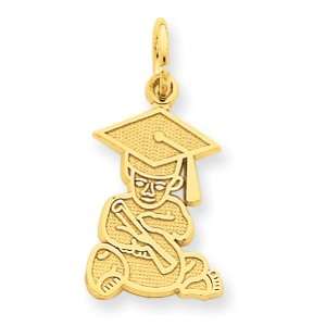  14k Gold Baby Graduation Charm: Jewelry