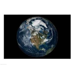  Satellite view of earth showing North America Poster (24 