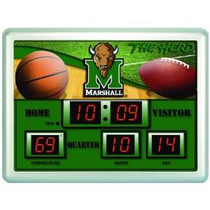  Marshall Thundering Herd Scoreboard Clock w/ Thermometer 