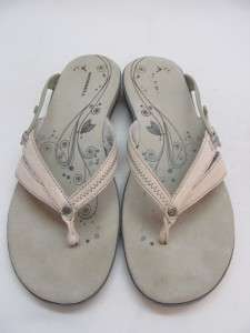 Merrell Celeste Silver Thongs Sandals Womens sz 8  