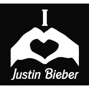  I Heart Justin Bieber Love Vinyl Die Cut Decal Sticker 5 