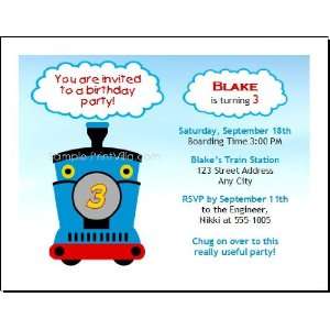  Thomas the Train Inspired Birthday Party Invitation Toys & Games