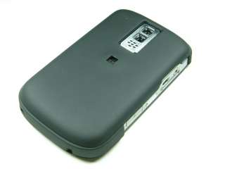 FOR BLACKBERRY BOLD 9000 RUBBER BLACK COATED HARD SNAP ON COVER CASE 