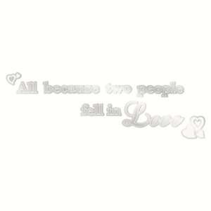   26 Studio Mirror All Because Two People Fell in Love Wall Decal Set