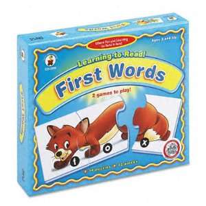 Carson Dellosa Learning To Read! First Words Puzzle Game, Ages 3 And 