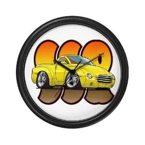  Yellow SSR Retro Wall Clock by 