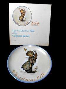 1971 SCHMID HUMMEL CHRISTMAS PLATE 1ST IN THE SERIES  