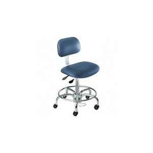   Microcon Vinyl Blue Chair with Casters and Steel Base: Office Products