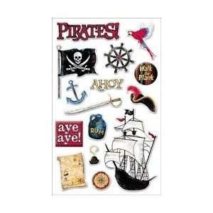   Gems Stickers Packaged   Pirate Words & Images Arts, Crafts & Sewing