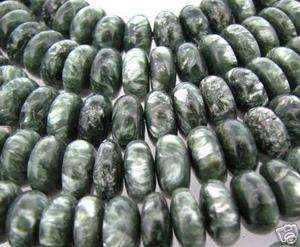 Strand SERAPHINITE 12mm Rondelle Beads  