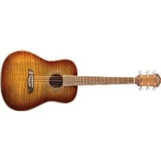 Oscar Schmidt by Washburn OG1 3/4 Size Acoustic Guitar   Flame Yellow 