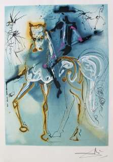  Salvador Dali Dalinean Horses LE PICADOR Plate Signed Lithograph