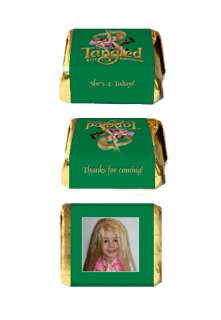30 TANGLED Movie Birthday Party Favor NUGGET LABELS  