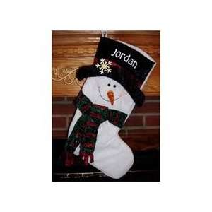  Black Top Snowman Christmas Stocking: Home & Kitchen