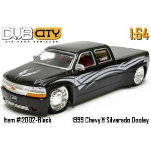  Jada Dub City Black 99 Chevy Silverado Dooley Truck 1:64 