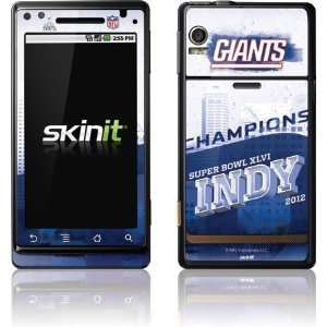 Skinit 2012 Super Bowl XLVI Champs  NY Giants Vinyl Skin for Motorola 