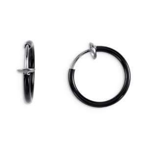    Multipurpose Illusion Clip Black Belly Ear Nose Ring: Jewelry