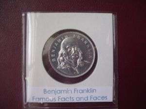 Benjamin Franklin   Franklin Mint Medal (Famous)  