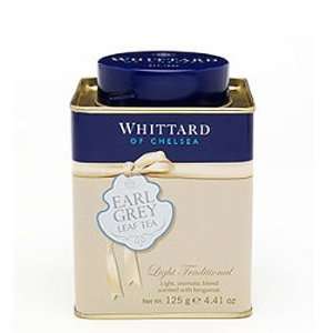 Whittard Black Tea Earl Grey Loose Leaf Tea Tin / 125g / 4.4oz 